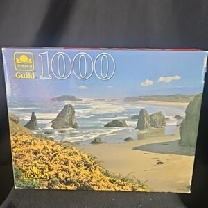Vintage Golden Guild 1000 Piece Puzzle Bandon Beach Oregon Factory Sealed